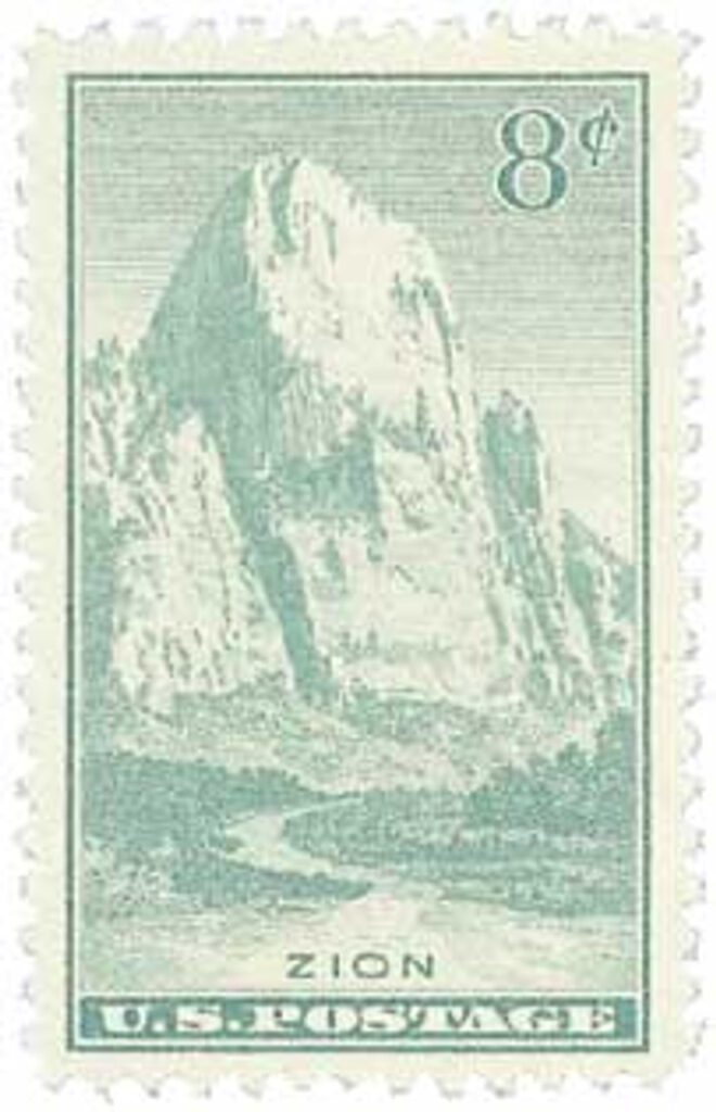 # 747 - 1934 8c National Parks: Zion, Utah