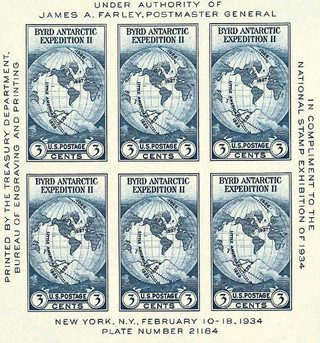 # 768 - 1935 3c Byrd Expedition, imperf souvenir sheet