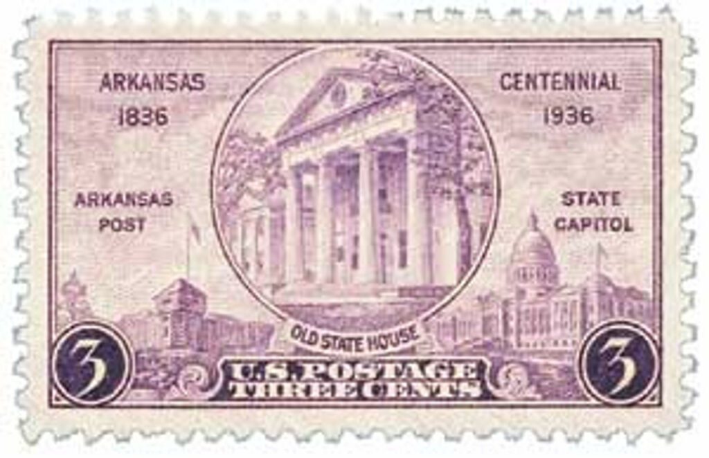 1936 3¢ Arkansas Centennial
