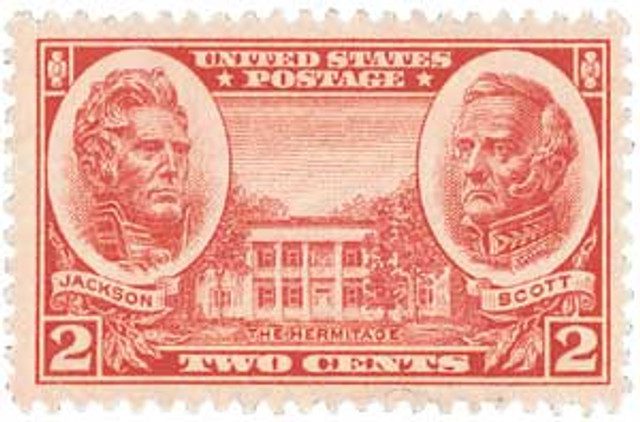 1937 2¢ Jackson & Scott