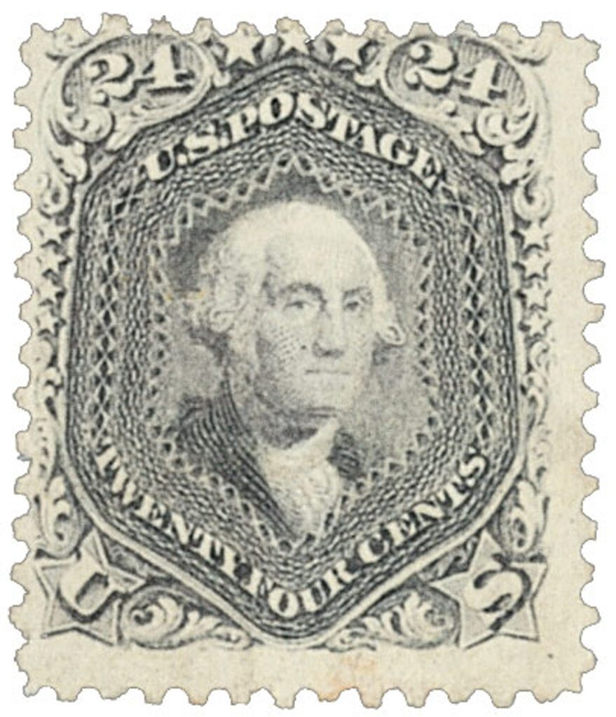 # 78 - 1862 24c Washington, lilac