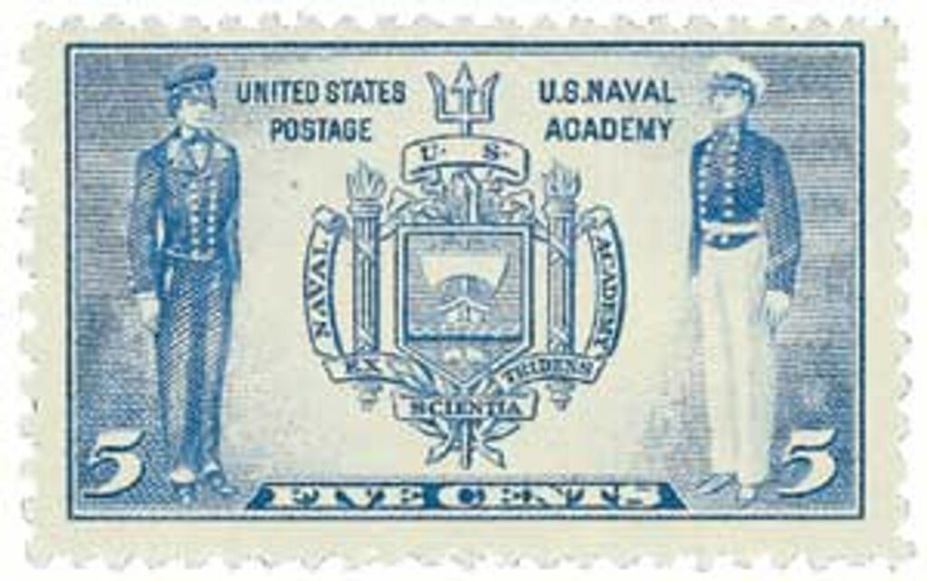 # 794 - 1937 5c Army and Navy: Seal of U.S. Naval Academy