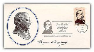 1986 Birthplaces of Am.Pres.-Cleveland Single Commemorative cover