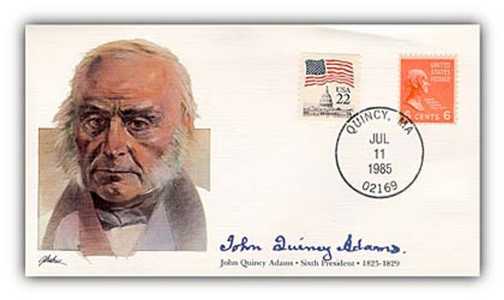 1985 PRS JQ Adams Deluxe Commemorative Cover
