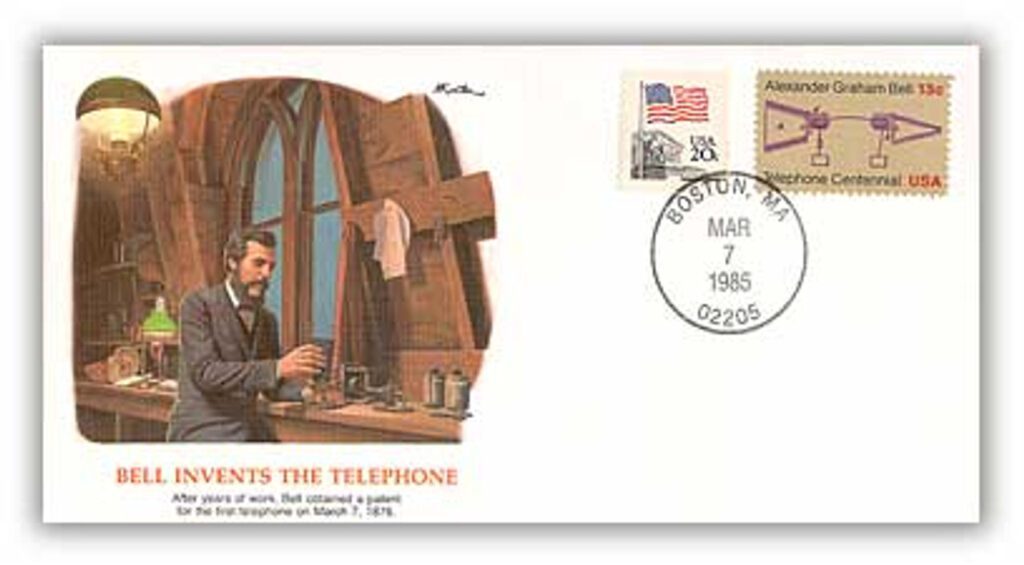 # 81562 - 1985 Epic Events in American History - Bell Invents Telephone Deluxe Cover