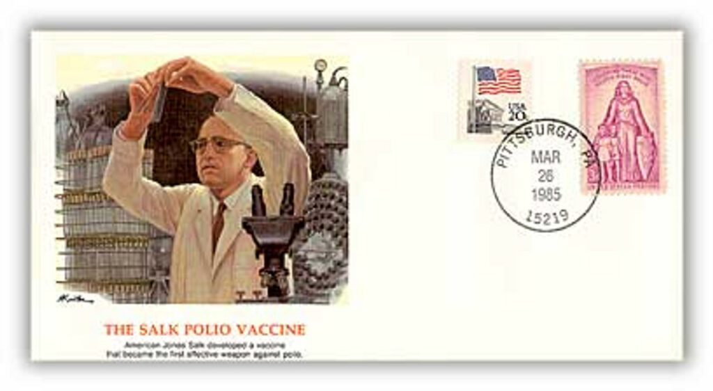 # 81565 - 1985 Epic Events in American History - Salk Polio Vaccine Deluxe Cover