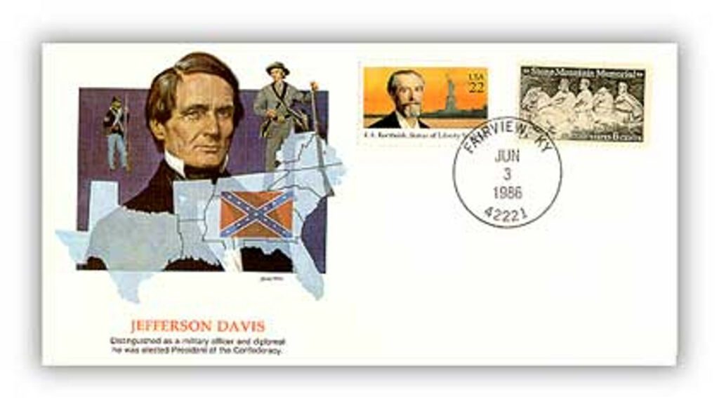 # 81860 - 1986 Jefferson Davis/Shapers of Am. Liberty