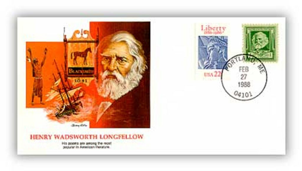 1988 Henry W Longfellow Commemorative Cover