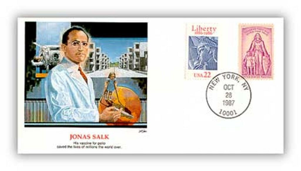 # 81909 - 1987 Jonas Salk/Shapers of American Liberty
