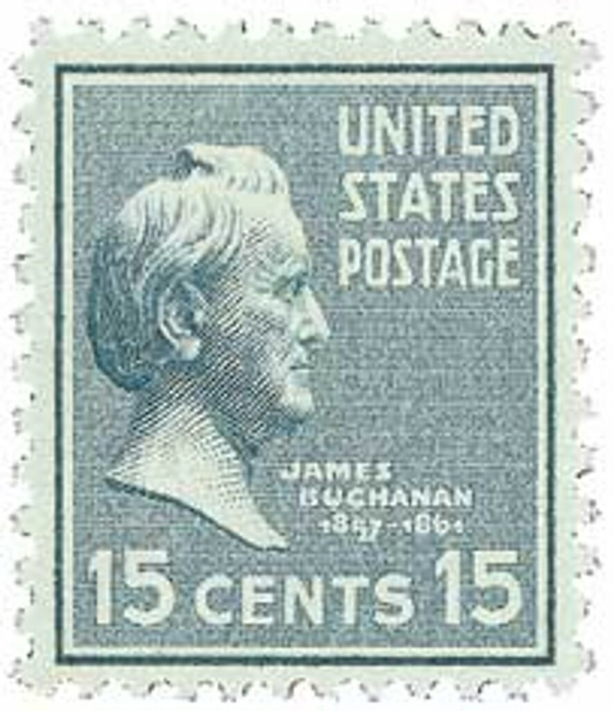 1938 15¢ Buchanan, light blue