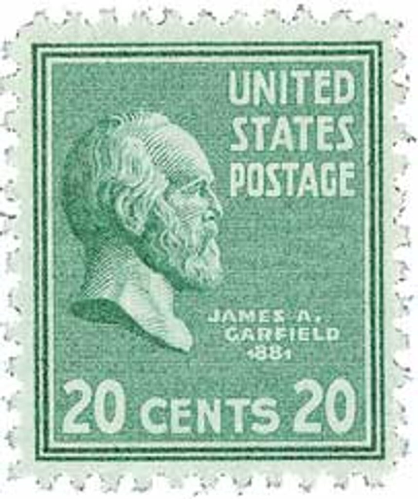 # 825 - 1938 20c Garfield, green