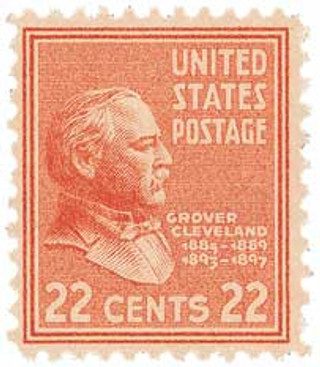 1938 22¢ Cleveland, vermillion