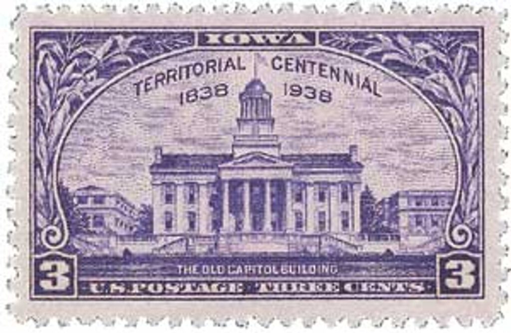 # 838 - 1938 3c Iowa Territory Centennial
