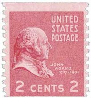 # 841 - 1939 2c John Adams, dark rose