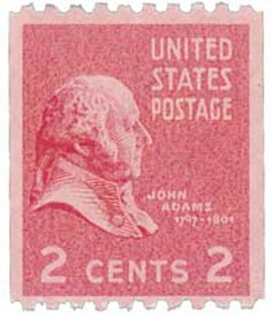 # 850 - 1939 2c John Adams, carmine