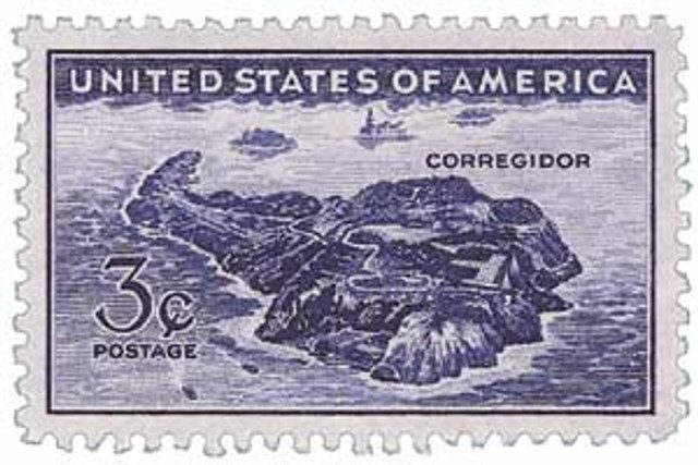 # 925 - 1944 3c Corregidor, Manila Bay