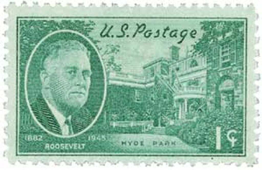# 930 - 1945 1c Roosevelt and Hyde Park