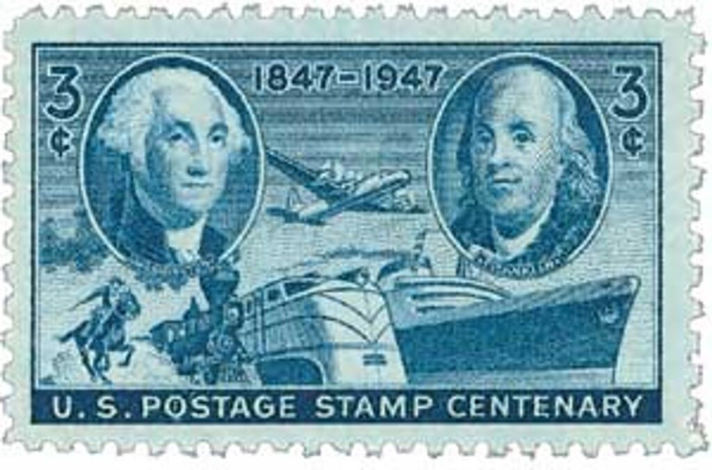 1947 3¢ U.S. Postage Stamp Centenary