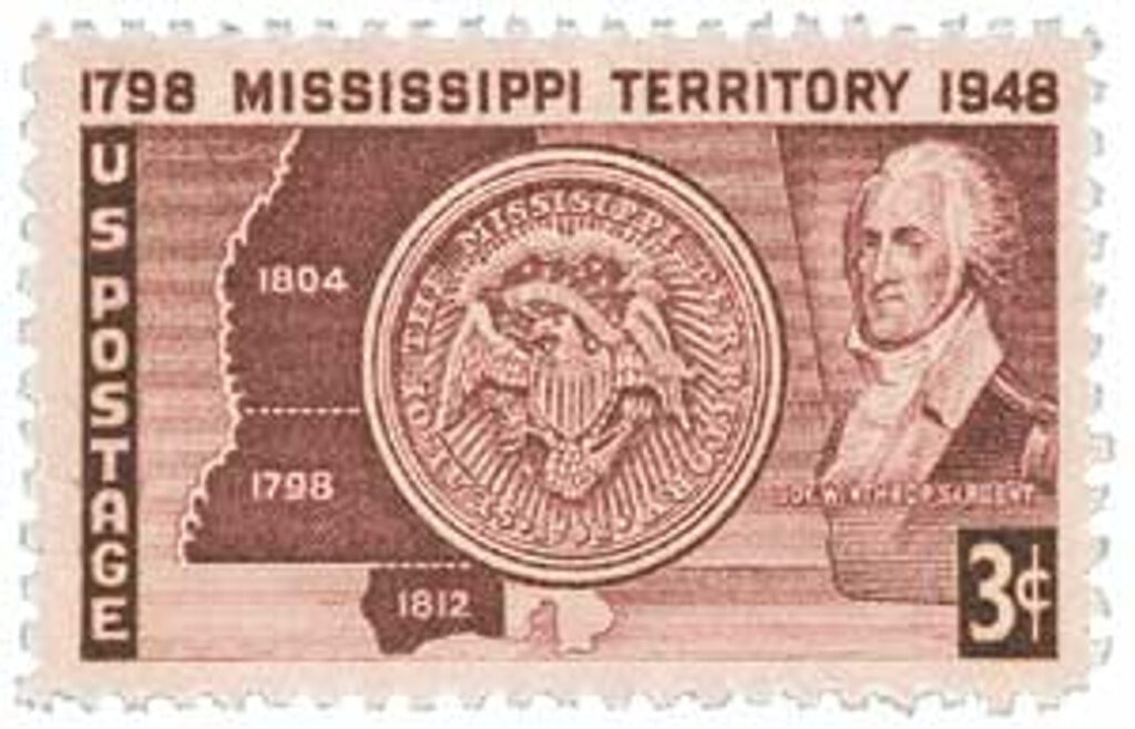 # 955 - 1948 3c Mississippi Territory