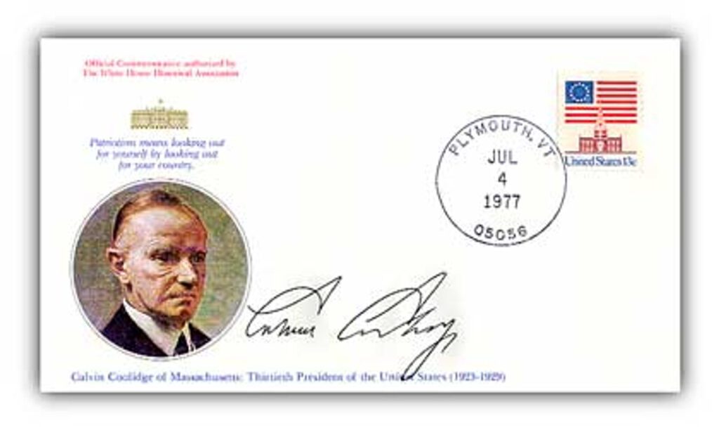 # 96118 - 1977 Calvin Coolidge Commemorative Cover