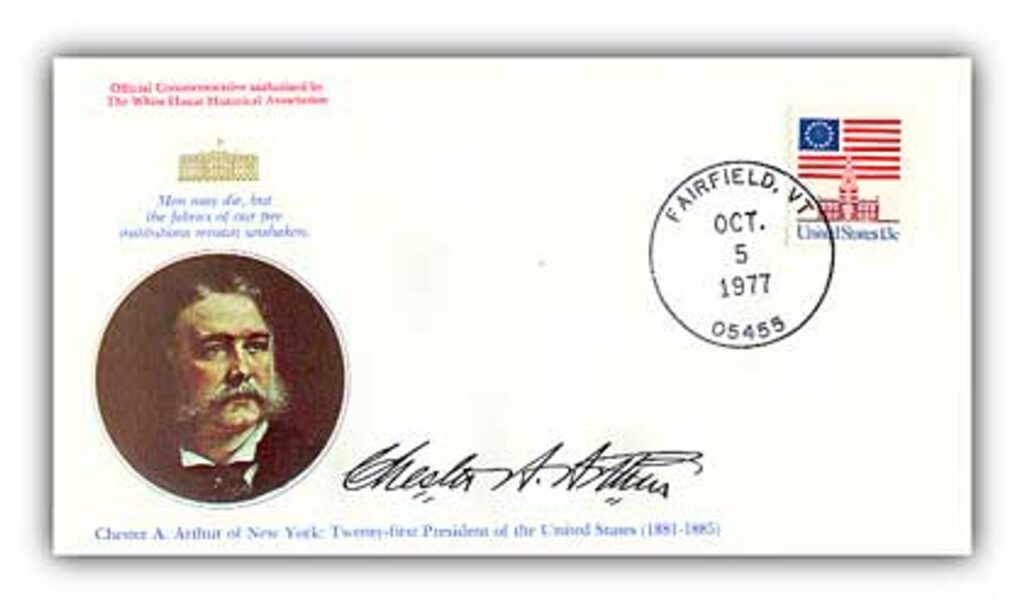 # 96127 - 1977 Chester A Arthur Commemorative Cover