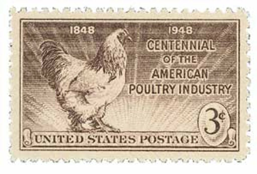 1948 3¢ Centennial of the American Poultry Industry