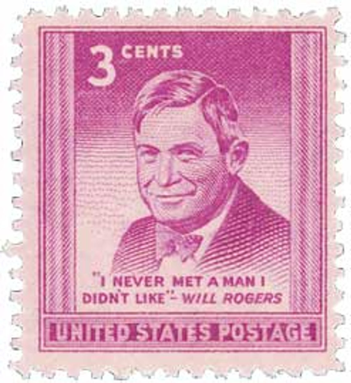 # 975 - 1948 3c Will Rogers