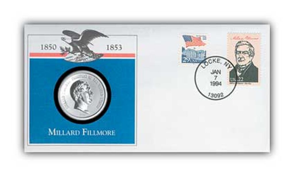 # 97829 - 1993 Millard Fillmore Platinum Plated PNC