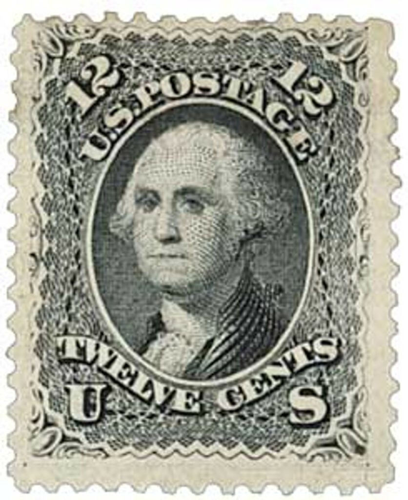 # 97 - 1867 12c Washington, black