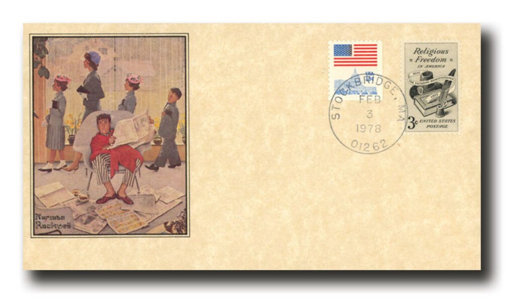 02/03/1978 USA, Norman Rockwell 'Going to Church'