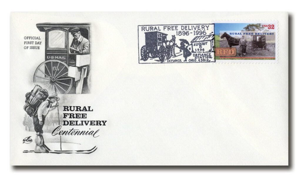 08/08/1996, USA, Rural Free Delivery Centennial