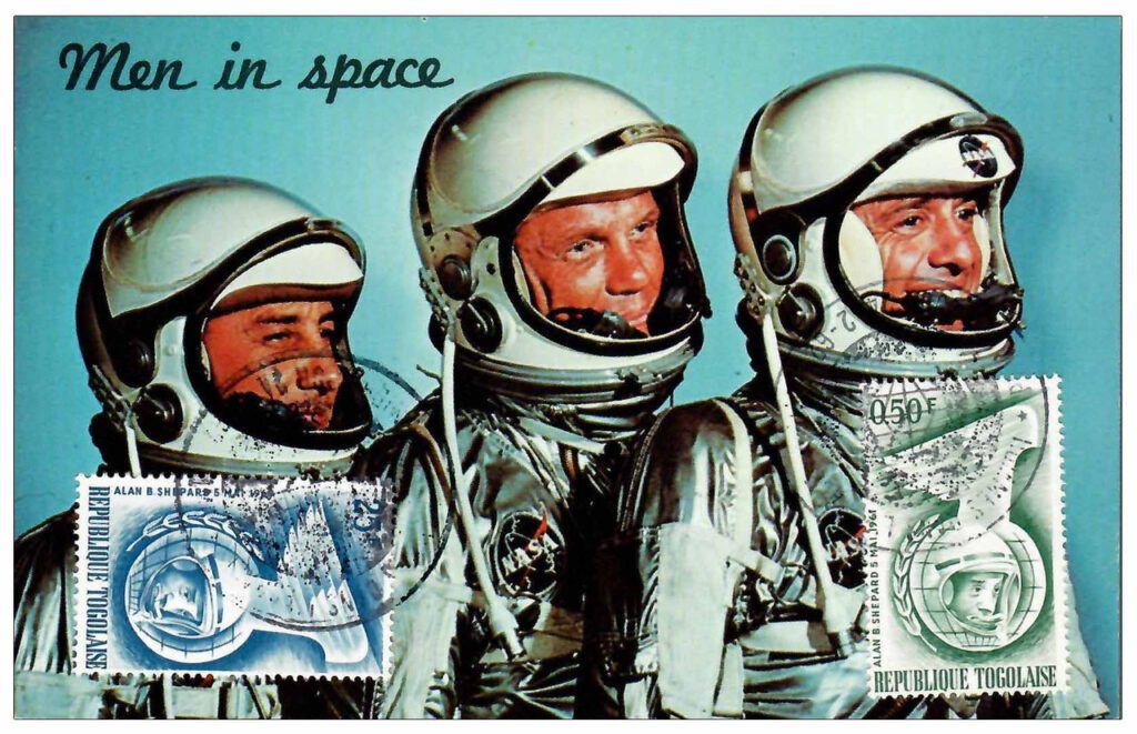 # AC347 - 02/24/1962 Men in Space Postcard