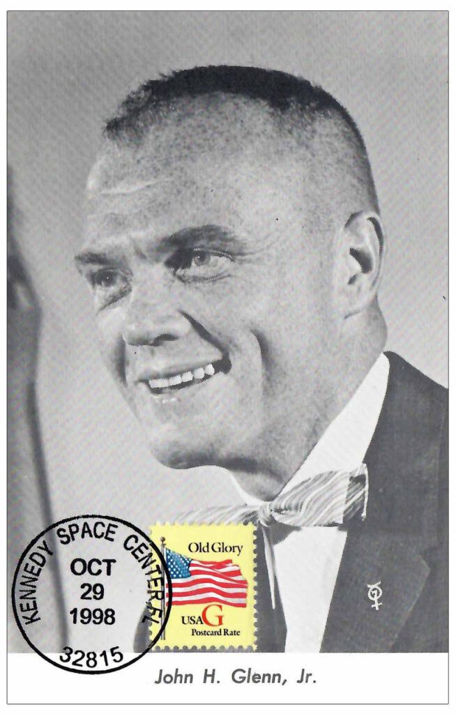 # AC348 - 10/29/1998 USA, John H. Glenn Photocard w/stamp