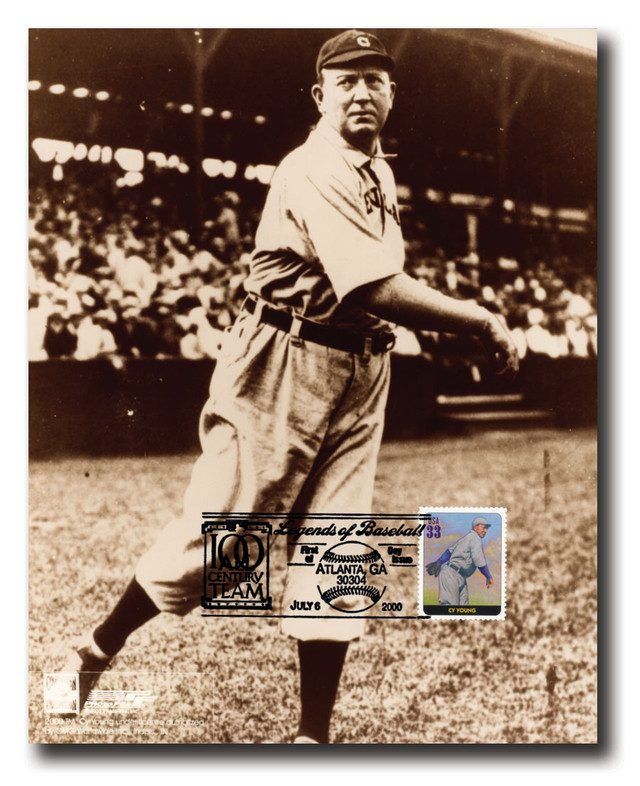 #AC395 - 2000 Legends of Baseball,Cy Young (#3408m) Commemorative First Day Picture Card (8x10)