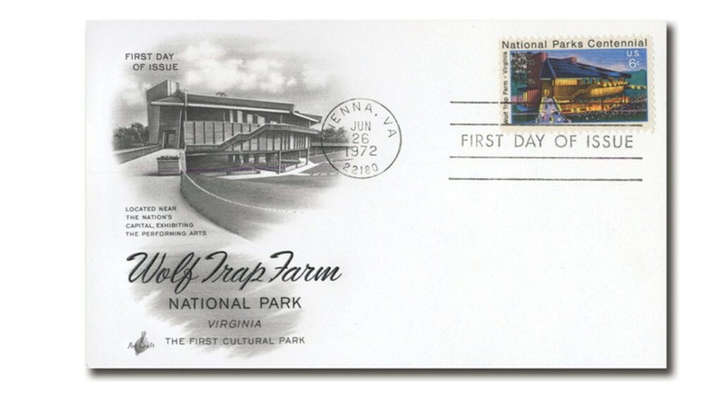 # AC507 - 6/26/1972, USA, Postcard, Wolf Trap Farm National Park