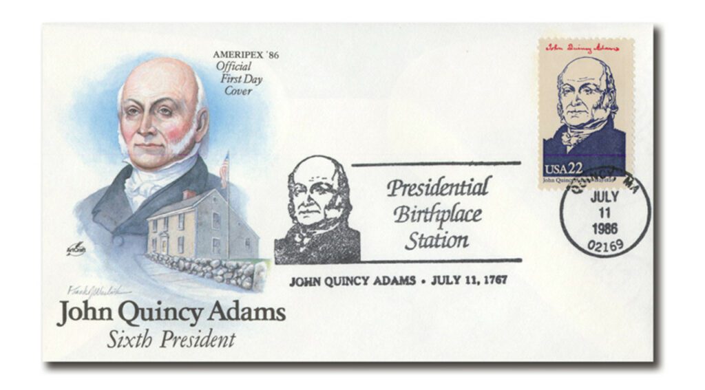 Special Event Cover Commemorating John Quincy Adams' Birthday (#2216f)