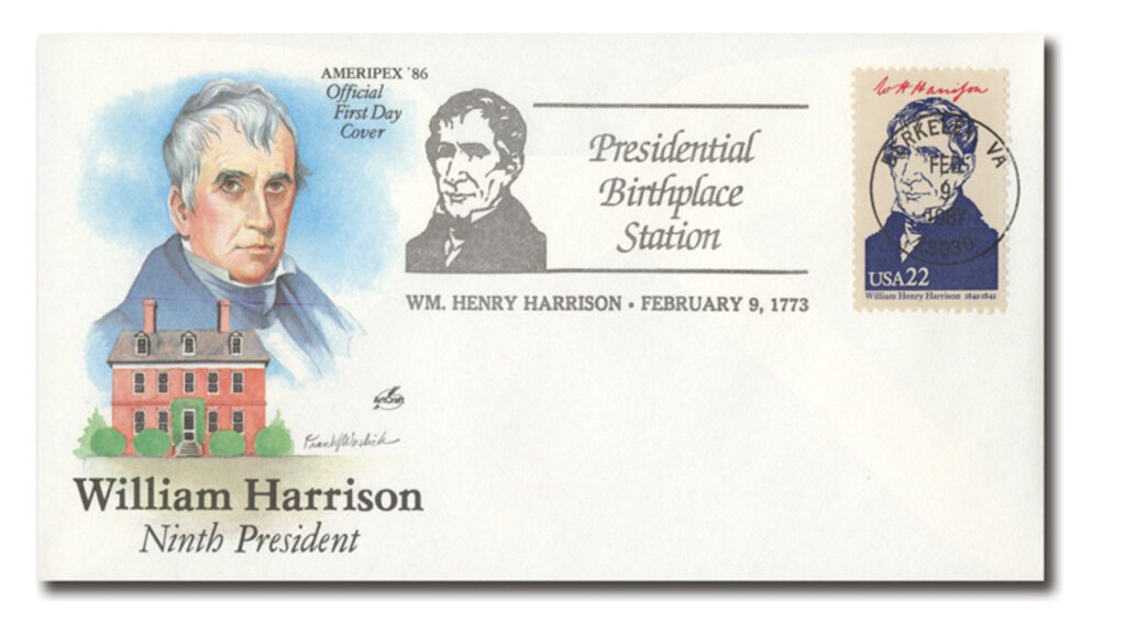 # AC538 - Special Event Cover Commemorating William Harrison's Birthday (#2216i)
