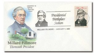 # AC542 - 1987 Special Event Cover Commemorating Millard Fillmore's Birthday (#2217d)