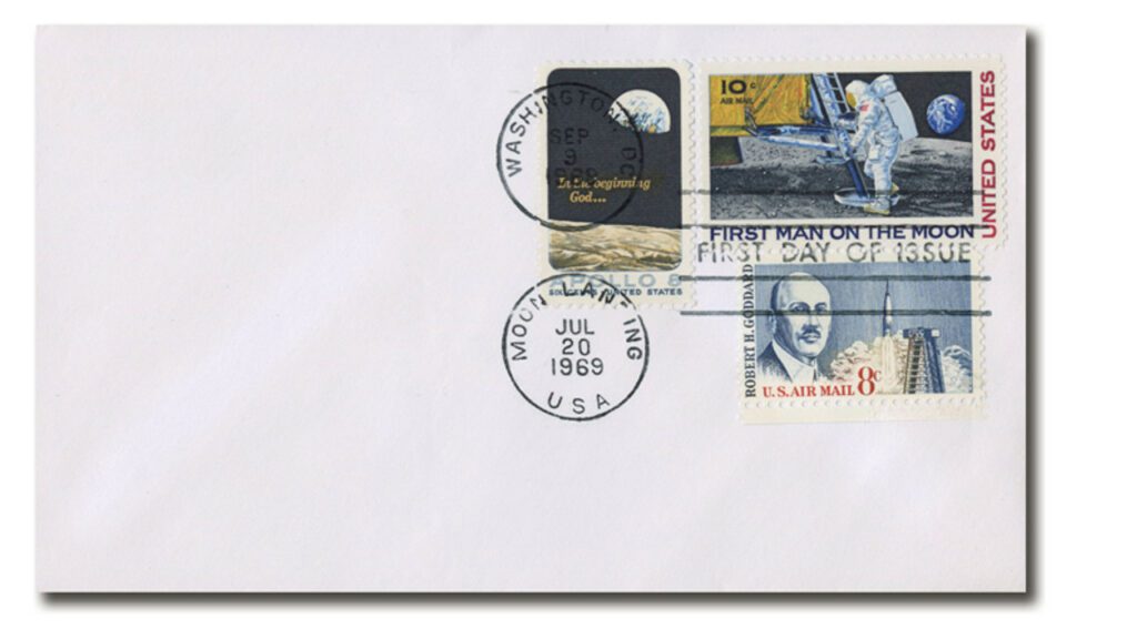 9/9/1969, 7/20/1969 Dual Cancel, US Airmail, C76, 1371, C69 No Cachets