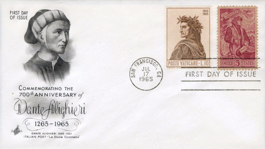 1965 US and Vatican City - Poet Dante Alighieri