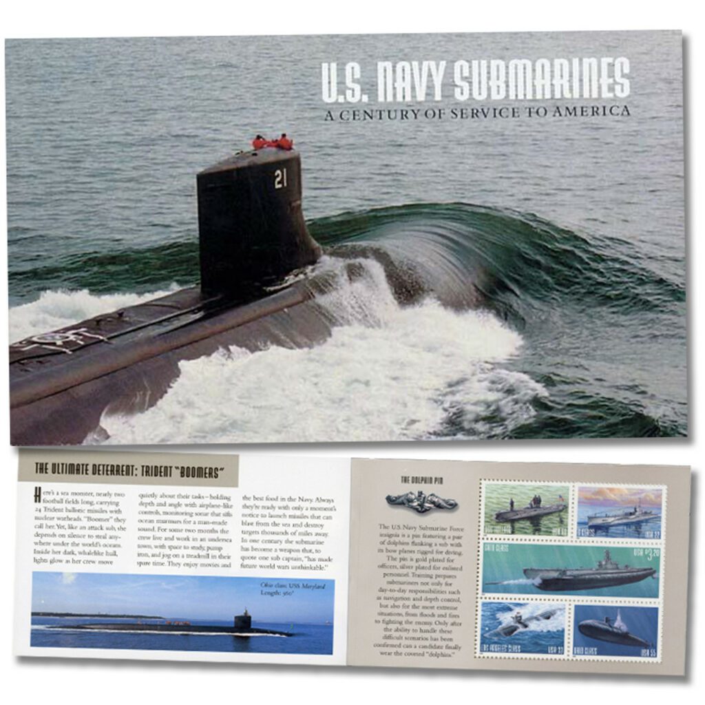 # BK279 - 2000 US Navy Submarines Prestige Booklet - includes 2 booklet panes of 5