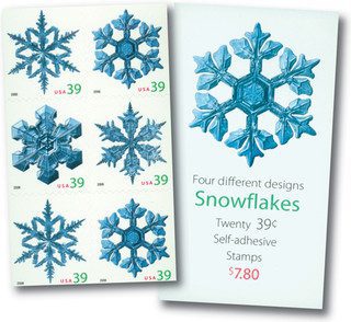 # BK303 - 2006 39c Snowflakes, Vending Booklet of 20 Stamps
