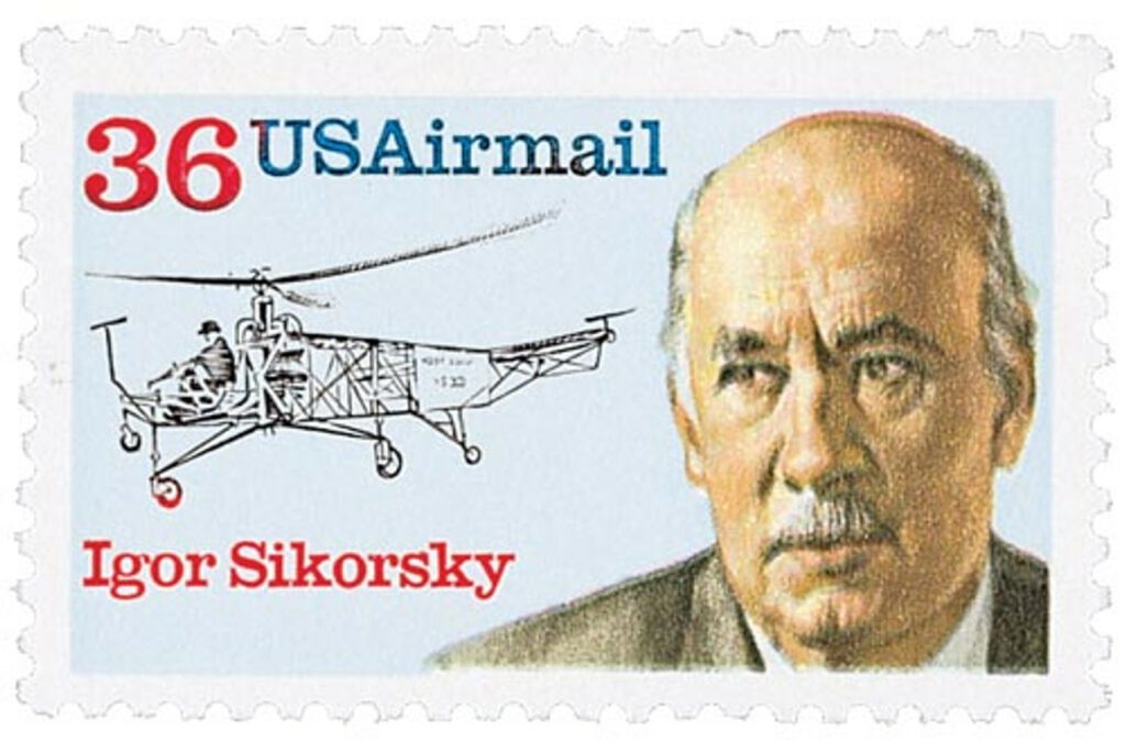 1988 36c Igor Sikorsky Airmail