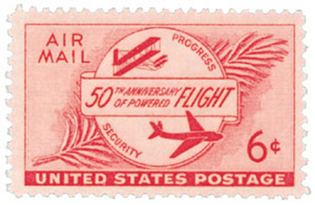 1952 6¢ First Plane and Modern Plane