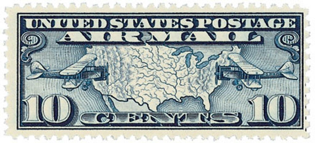 1926 10¢ U.S. Map and Mail Planes
