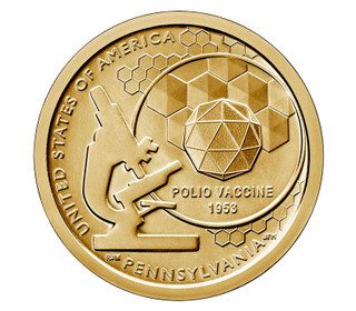 # CAI006 - 2019 $1.00 American Innovation - Polio Vaccine, Pennsylvania, Philadelphia Mint