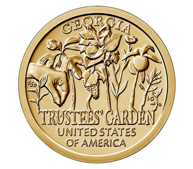 # CAI009 - 2019 American Innovation State Dollar, Trustees' Garden, Georgia, Denver Mint
