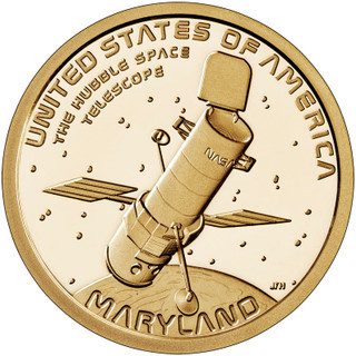 2020 $1.00 American Innovation - Hubble Space Telescope, MD, Denver Mint