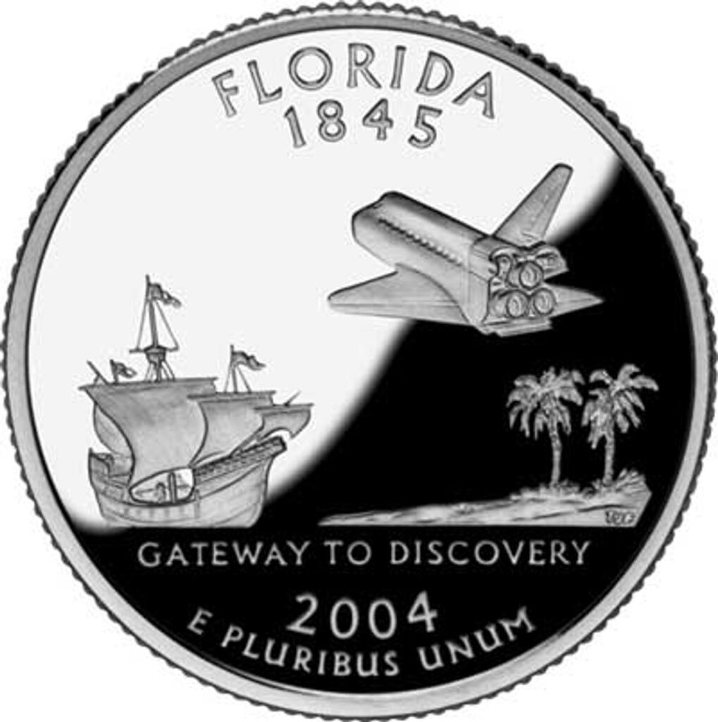 # CNFL25D - 2004 Florida State Quarter, D Mint