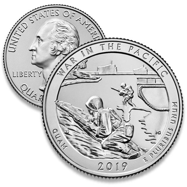 2019 War in the Pacific Quarter, D Mint